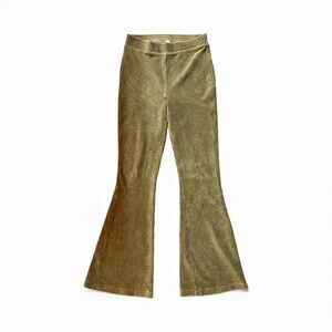 Aerie Corduroy Flare Pants in Mustard Brown